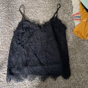 Black lace tank top